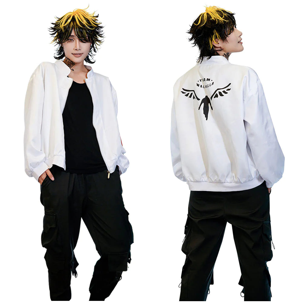 Tokyo Revengers Valhalla Uniform Coat Kazutora Hanemiya Cosplay Costum –  LuxeCosplay