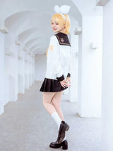 Kagamine Rin White Sailor Collar Shirt with Free Bowtie