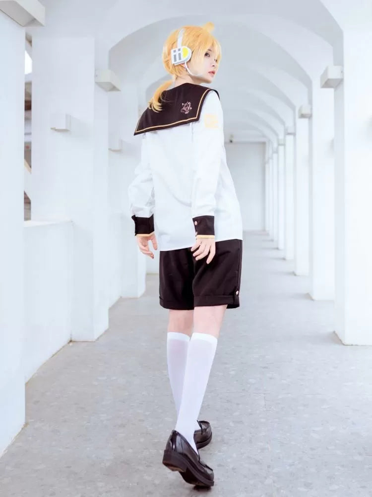 Kagamine Len Sailor Collar White Shirt with Free Tie