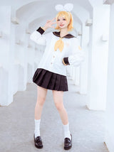 Kagamine Rin White Sailor Collar Shirt with Free Bowtie