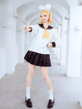 Kagamine Rin White Sailor Collar Shirt with Free Bowtie