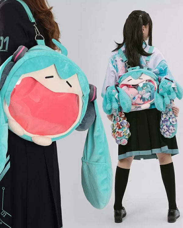 Hatsune Miku Laughing Mouth Bag