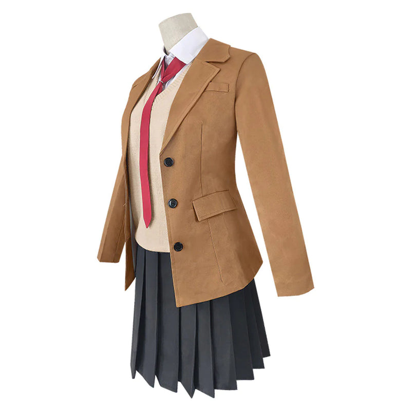 Seishun Buta Yarou Rascal Does Not Dream of Bunny Girl Senpai Sakurajima Mai Cosplay Costume School Uniform Skirt Outfit