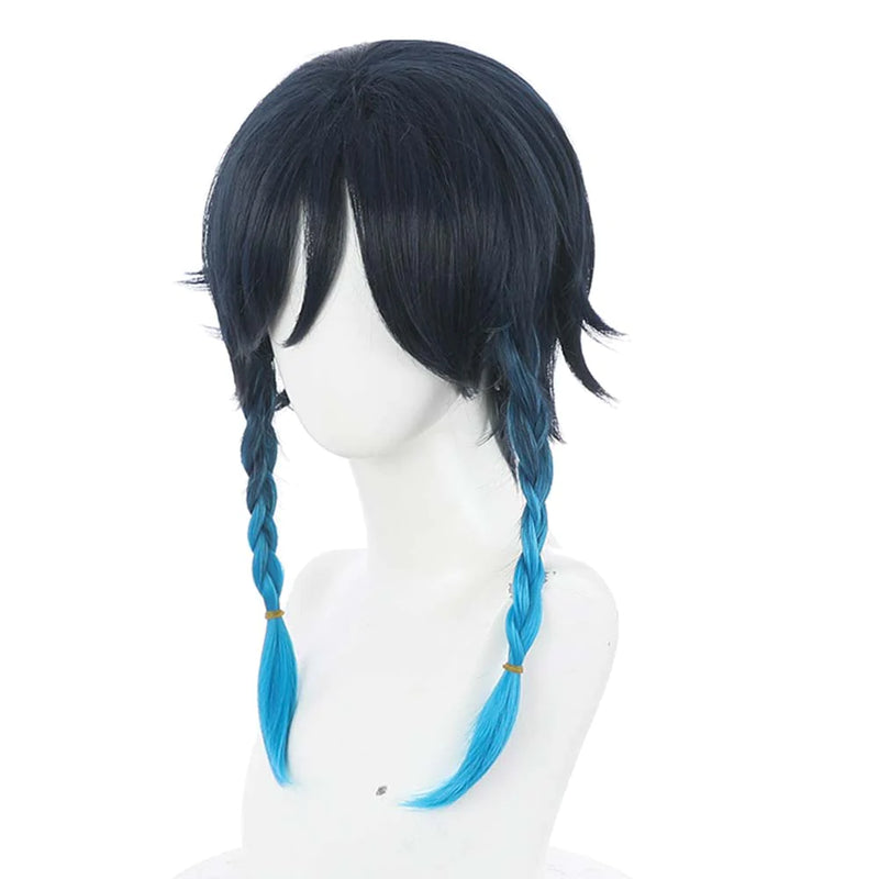 Venti Genshin Impact Carnival Cosplay Wig Heat Resistant Synthetic Hair