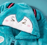 Hatsune Miku Winter Pajama Super Long Ponytails Hood Sleepwear