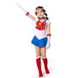 Anime Sailor Moon Halloween Carnival Suit Tsukino Usagi Cosplay Costume Kids Grils Dress Outfits