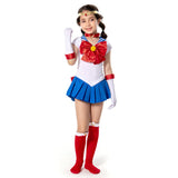 Anime Sailor Moon Halloween Carnival Suit Tsukino Usagi Cosplay Costume Kids Grils Dress Outfits