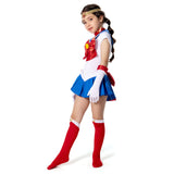 Anime Sailor Moon Halloween Carnival Suit Tsukino Usagi Cosplay Costume Kids Grils Dress Outfits