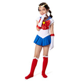 Anime Sailor Moon Halloween Carnival Suit Tsukino Usagi Cosplay Costume Kids Grils Dress Outfits