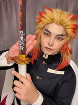 Demon Slayer: Kimetsu No Yaiba Rengoku Kyoujuro/Kyoujurou Outfit Cosplay Costume Halloween Carnival Suit