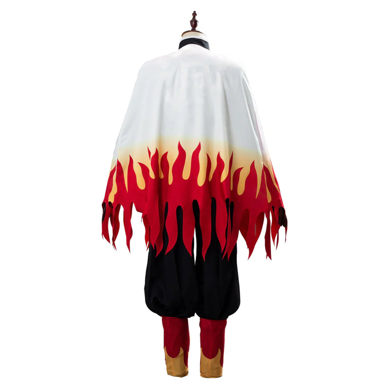 Demon Slayer: Kimetsu No Yaiba Rengoku Kyoujuro/Kyoujurou Outfit Cosplay Costume Halloween Carnival Suit