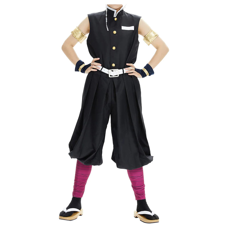 Demon Slayer: Kimetsu No Yaiba Uzui Tengen Outfit Cosplay Costume Halloween Carnival Suit