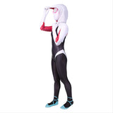 Spider-Man: Into The Spider-Verse Gwen Kids Girls Outfit Cosplay Costume Halloween Carnival Suit