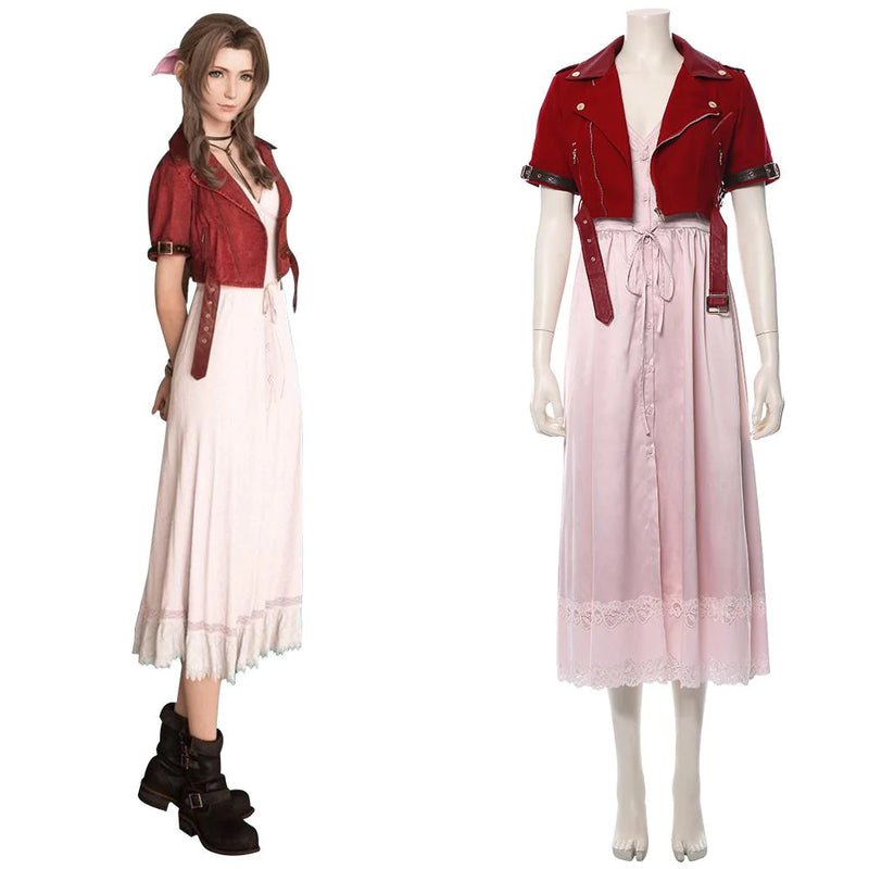 Final Fantasy VII Remake FF7 Aerith Gainsborough Cosplay Costume