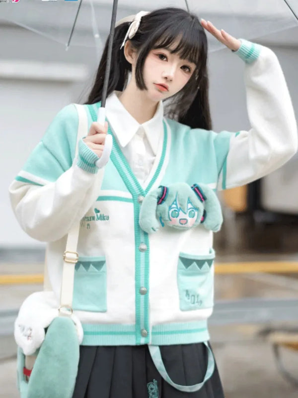 Hatsune Miku Collab V-neck Cardigan