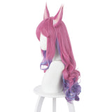 LOL Ahri The Nine-Tailed Fox Cosplay Wig With Ears Heat Resistant Synthetic Hair