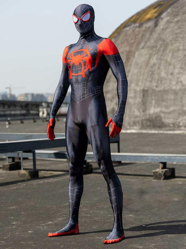 Marvel Comics Cosplay Spider-Man Into the Spider-Verse Miles Morales Adult Cosplay Costumes