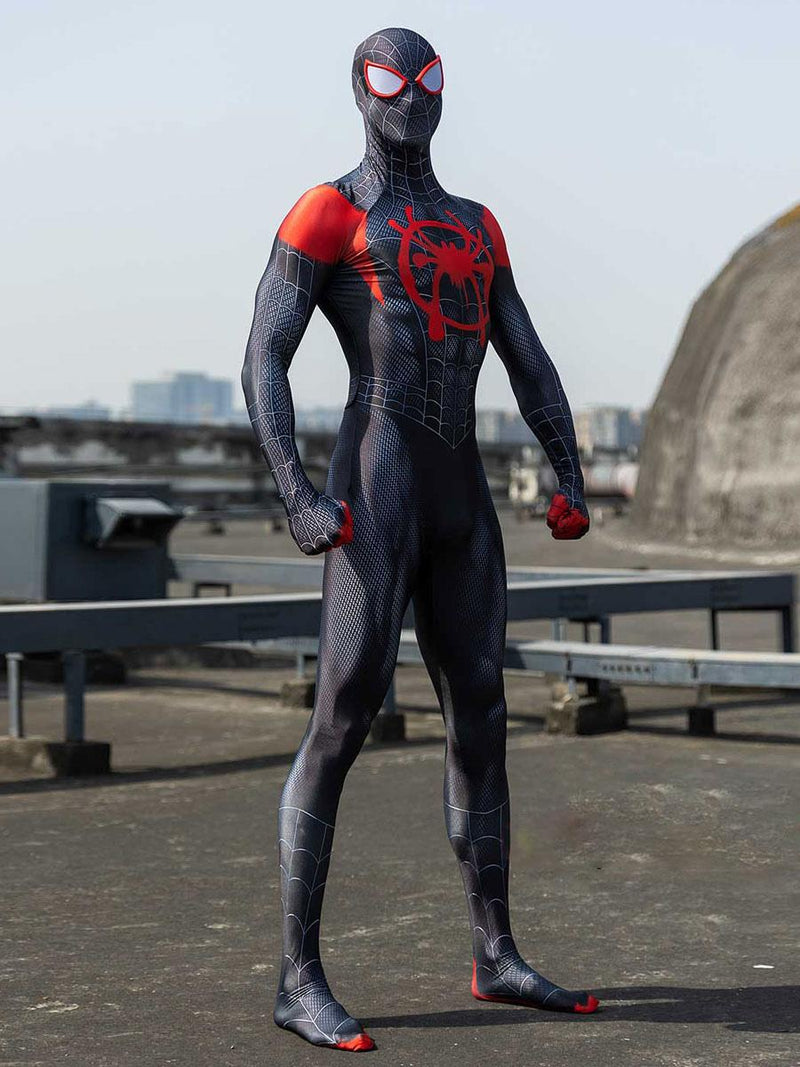 Marvel Comics Cosplay Spider-Man Into the Spider-Verse Miles Morales Adult Cosplay Costumes