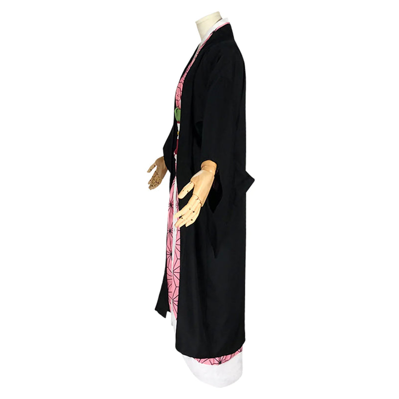 Demon Slayer: Kimetsu No Yaiba Kamado Nezuko Cosplay Costume Adult Kimono Outfit