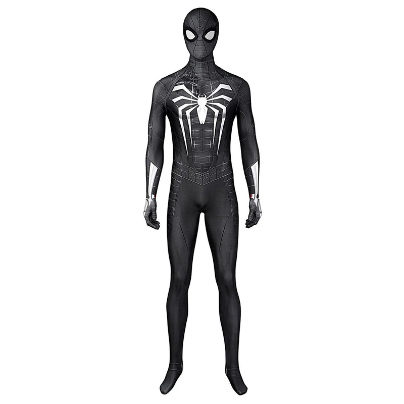 Spider-Man Miles Morales Cosplay Costume Black Jumpsuit Outfits Halloween Carnival Suit