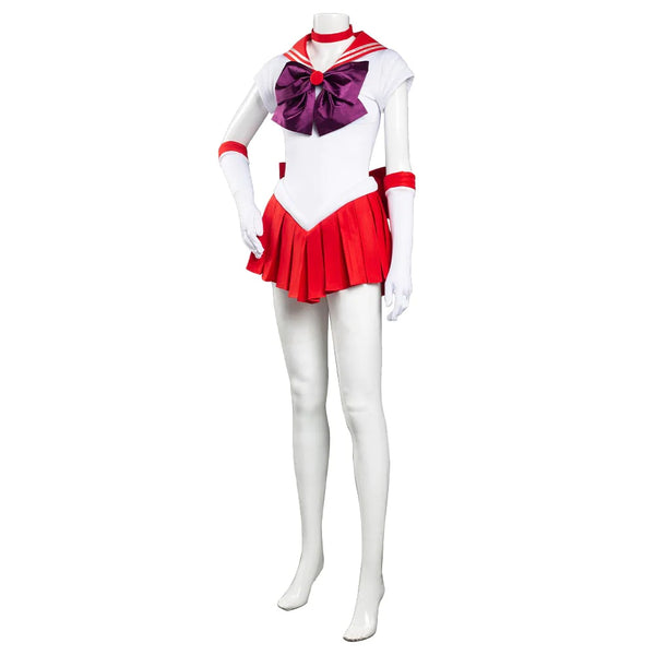 Sailor Moon Sailor Mars Halloween Carnival Suit Hino Rei Cosplay Costume Uniform Dress Outfit