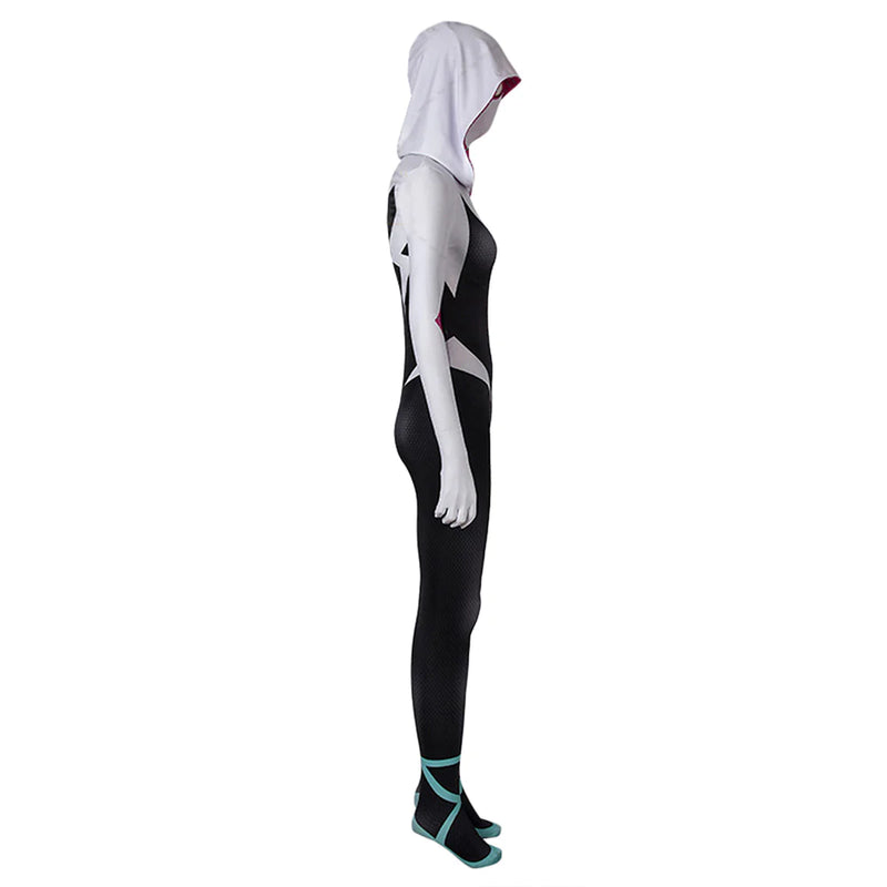 Spider-Man: Into The Spider-Verse Gwen Stacy Cosplay Costume Jumpsuit Outfits Halloween Carnival Suit