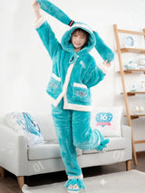 Hatsune Miku Winter Pajama Super Long Ponytails Hood Sleepwear