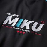 Hatsune Miku "Heart of Esports" Unisex Cyberpunk Black Jacket