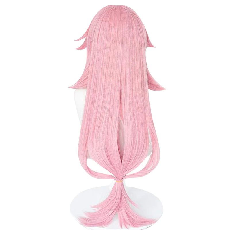 Genshin Impact Yae Miko Cosplay Wig Heat Resistant Synthetic Hair Carnival Halloween Party Props