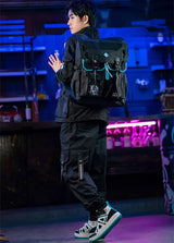 Hatsune Miku " Rider " Unisex Black Techwear Backpack