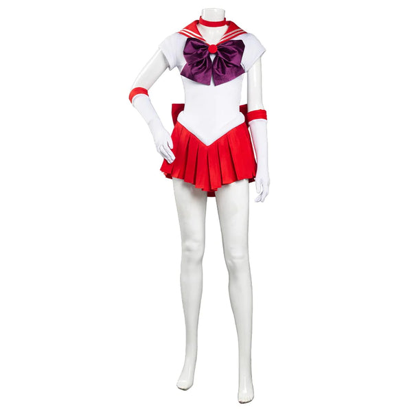 Sailor Moon Sailor Mars Halloween Carnival Suit Hino Rei Cosplay Costume Uniform Dress Outfit