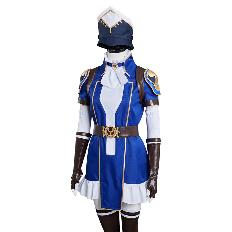 Arcane: League Of Legends - Caitlyn The Sheriff Of Piltover Outfits Cosplay Costume Halloween Carnival Suit