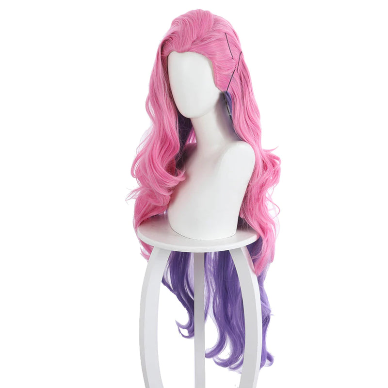 League Of Legends LOL KDA Groups Seraphine Heat Resistant Synthetic Hair Carnival Halloween Party Props Cosplay Wig