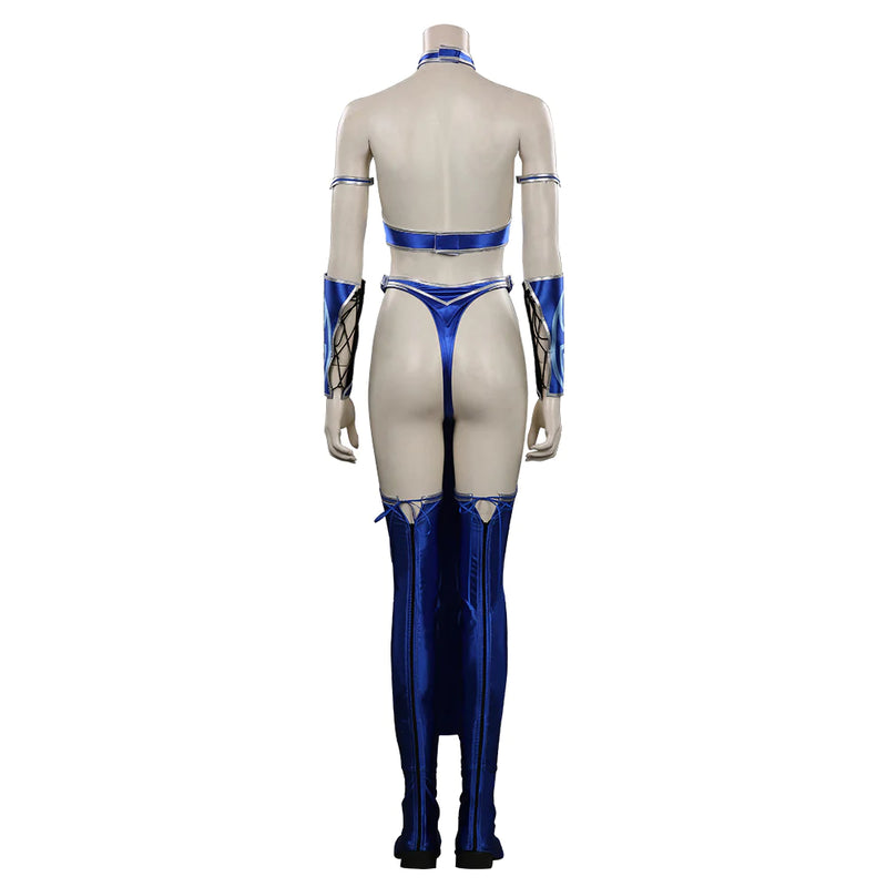 Mortal Kombat Kitana Cosplay Costume Outfits Halloween Carnival Suit