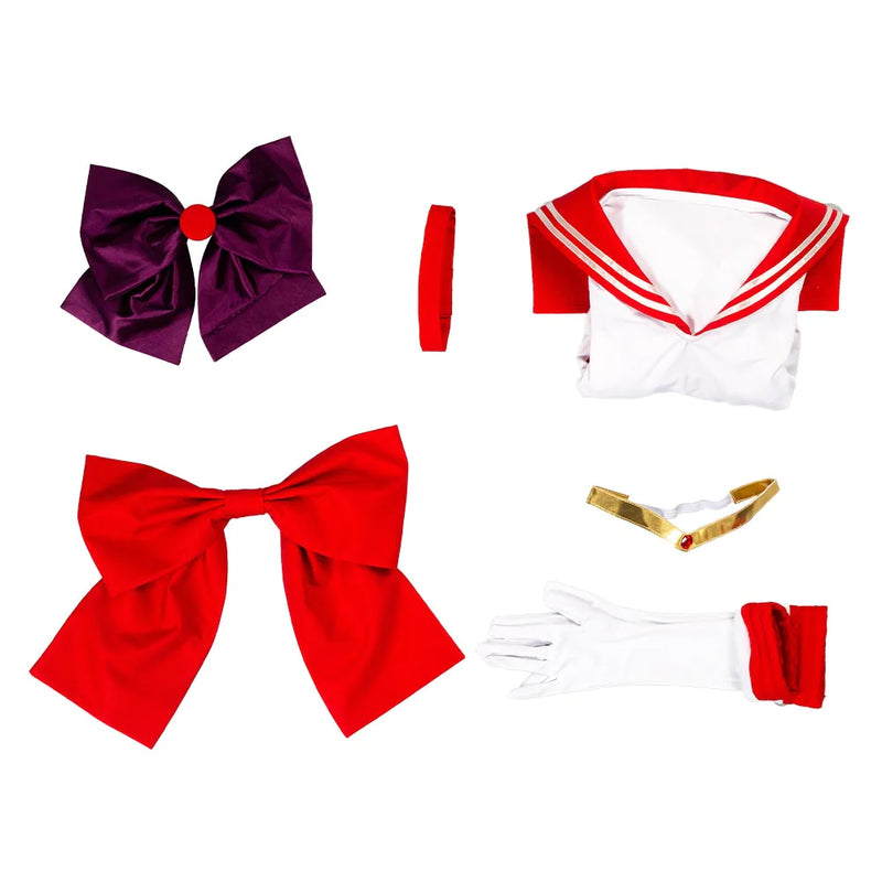 Sailor Moon Sailor Mars Halloween Carnival Suit Hino Rei Cosplay Costume Uniform Dress Outfit