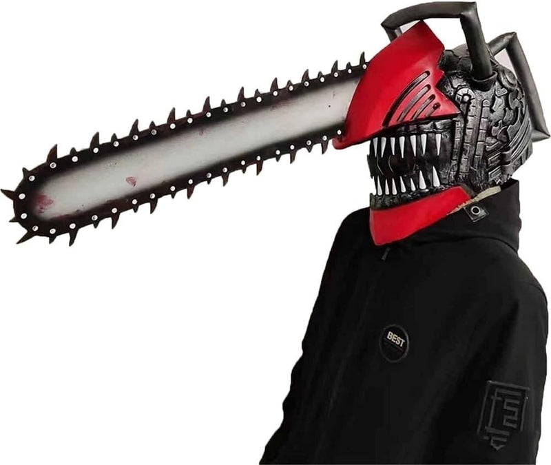 Chainsaw Man Costume Mask and Chainsaw Latex Denji Mask Cosplay