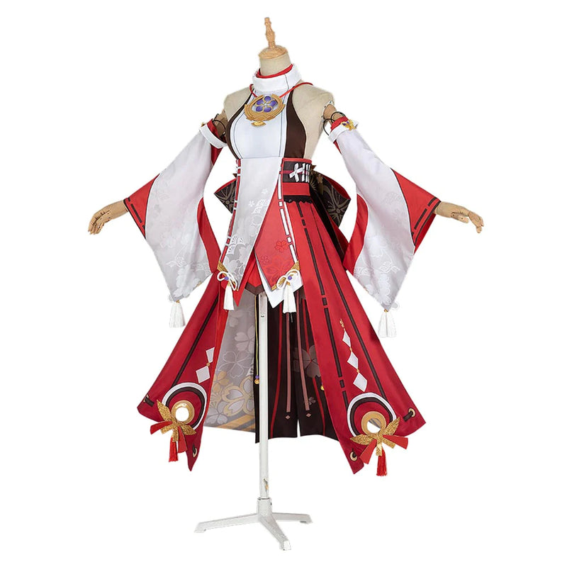 Yae Miko Game Genshin Impact Cosplay Costume Dress Outfits