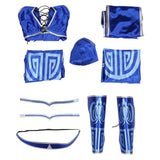 Mortal Kombat Kitana Cosplay Costume Outfits Halloween Carnival Suit