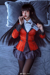 Kakegurui Compulsive Gambler Yumeko Jabami Cosplay Costume