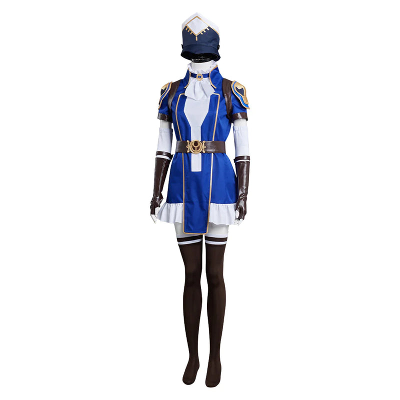 Arcane: League Of Legends - Caitlyn The Sheriff Of Piltover Outfits Cosplay Costume Halloween Carnival Suit