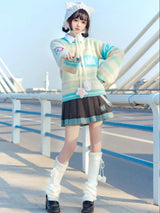 Hatsune Miku Collab Striped Pattern Sweater