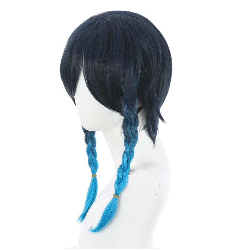 Venti Genshin Impact Carnival Cosplay Wig Heat Resistant Synthetic Hair