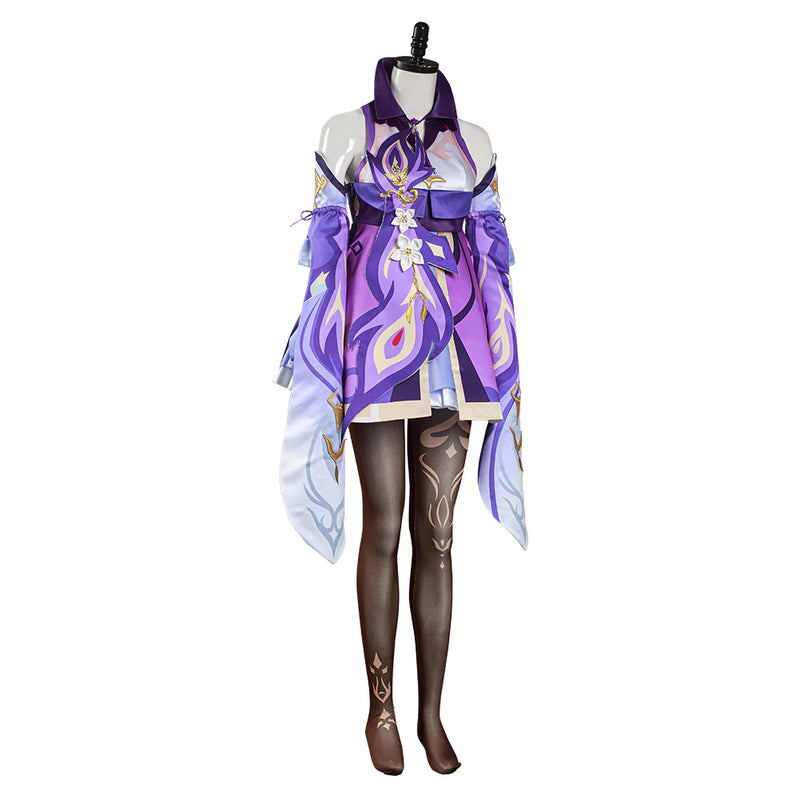 Keqing Game Genshin Impact Cosplay Costume Dress Outfits