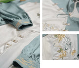 Hatsune Miku Collab Osmanthus Fragrans Embroidery Dress Ombre Handkerchief Hem