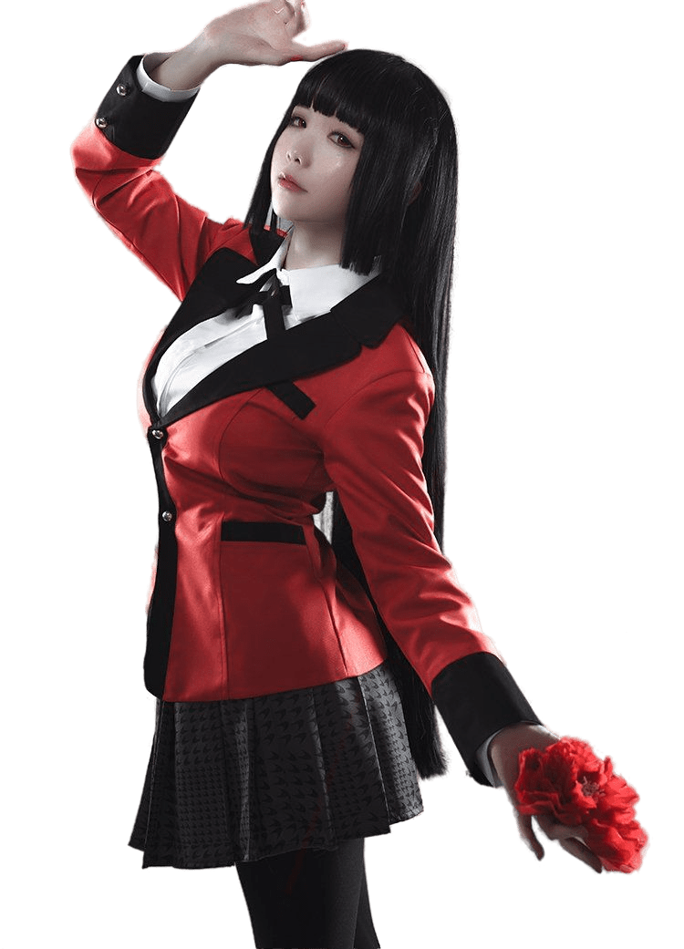 Kakegurui Compulsive Gambler Yumeko Jabami Cosplay Costume