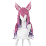 LOL Ahri The Nine-Tailed Fox Cosplay Wig With Ears Heat Resistant Synthetic Hair