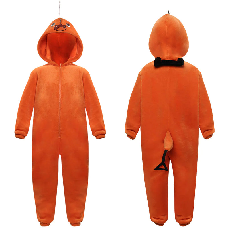 Adult Chainsaw Man-Pochita Cosplay Costume Jumpsuit Pajamas Sleepwear Halloween Carnival Suit