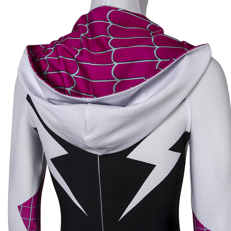 Spider-Man: Into The Spider-Verse Gwen Stacy Cosplay Costume Jumpsuit Outfits Halloween Carnival Suit