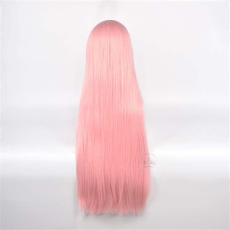 Darling in The Franxx Zero Two 02 Cosplay Wig Long Pink Heat Resistant Synthetic Hair