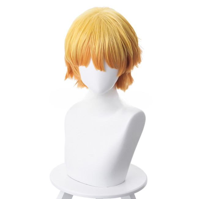 Demon Slayer Agatsuma Zenitsu Wig Cosplay Costume